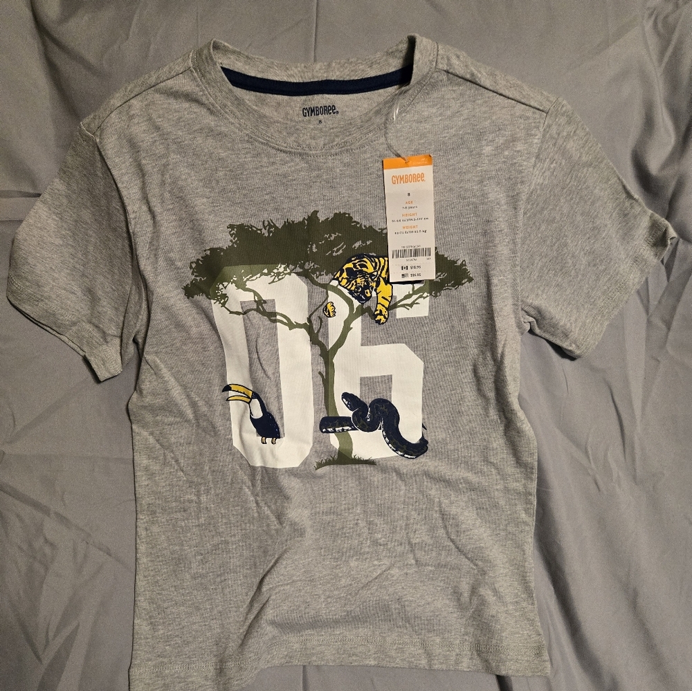 Boys Gymboree T - Gray - Size 8